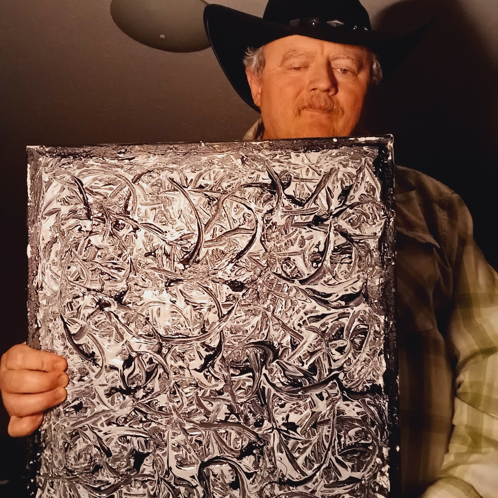 Abstract Black and White Home Art Painting